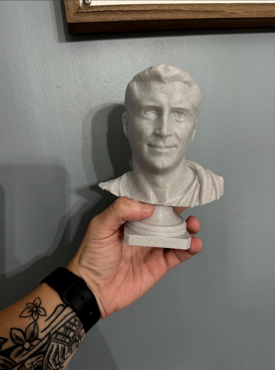 Custom 3D Printed Portrait Bust – Personalized Sculpture from Your Photo