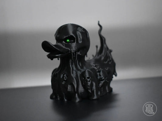3D Printed Shadow Dripping Skull Duck – Spooky Duck for Jeep Ducking & Halloween Decor
