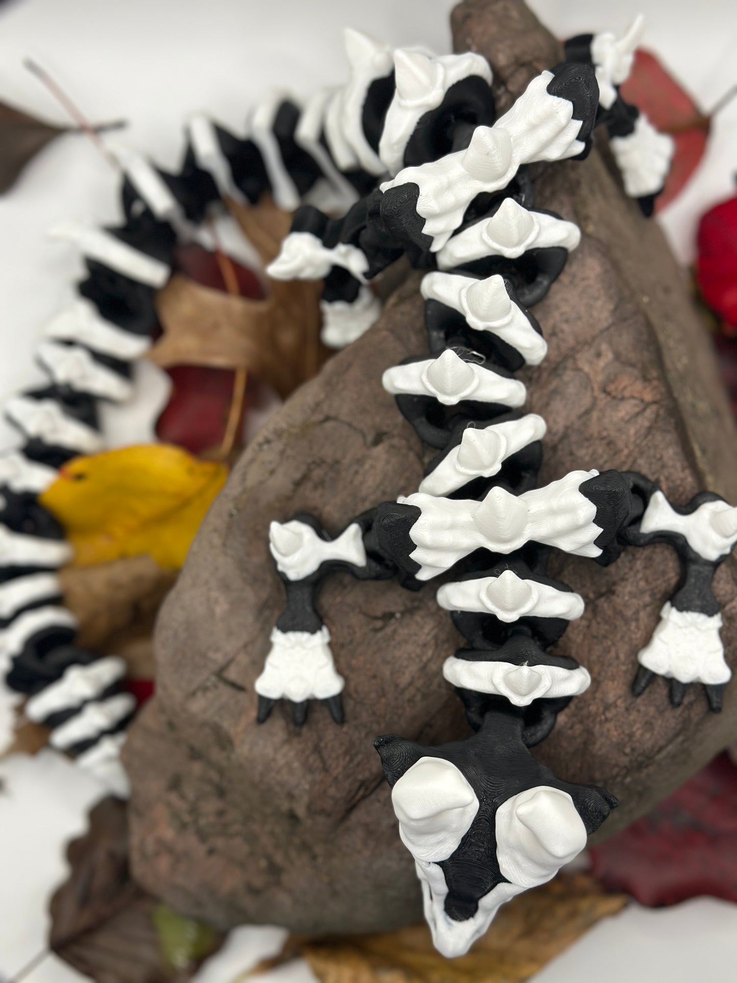 Articulating MEGA Skeleton Dragon | 3D Printed Gothic Dragon Decor | Fantasy Figure